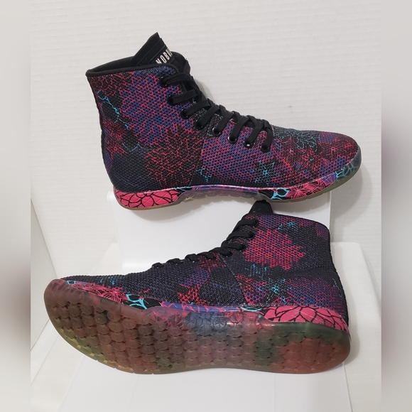 NoBull Succulent Floral High Top Trainer Sneaker Shoe (Unisex)W9 M7.5 - Picture 10 of 15